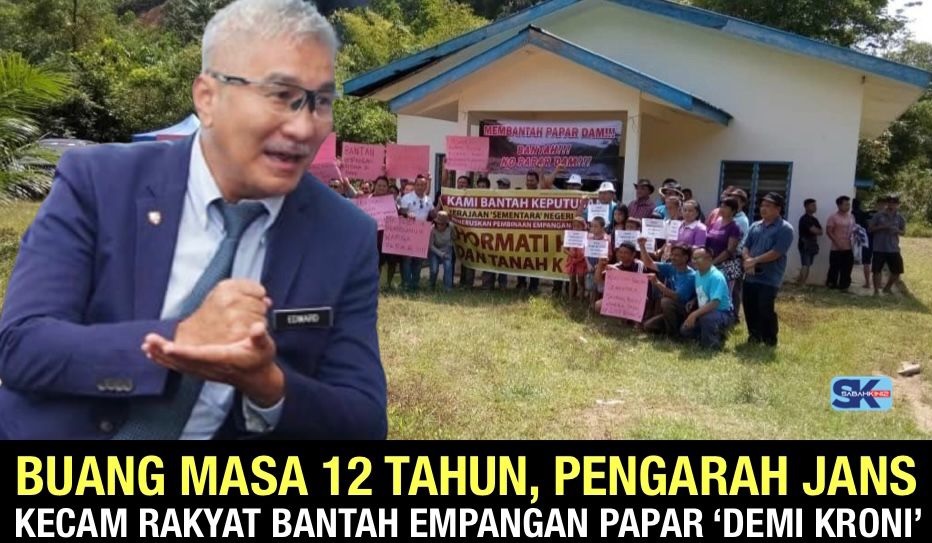 Buang masa 12 tahun, Pengarah JANS kecam rakyat bantah Empangan Papar 'Demi Kroni'
