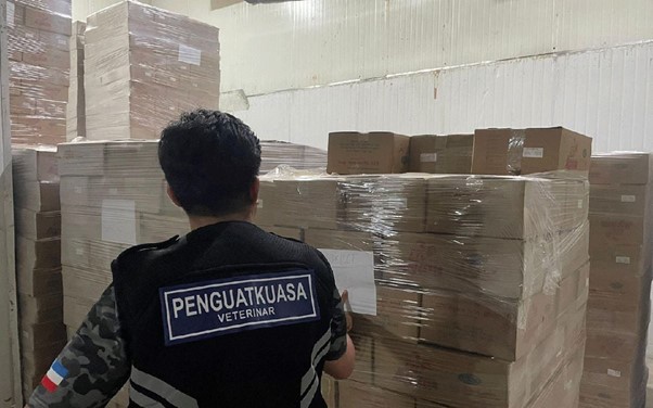 DVS Sabah tindakan tegas rampas 27 tan ayam import tanpa permit